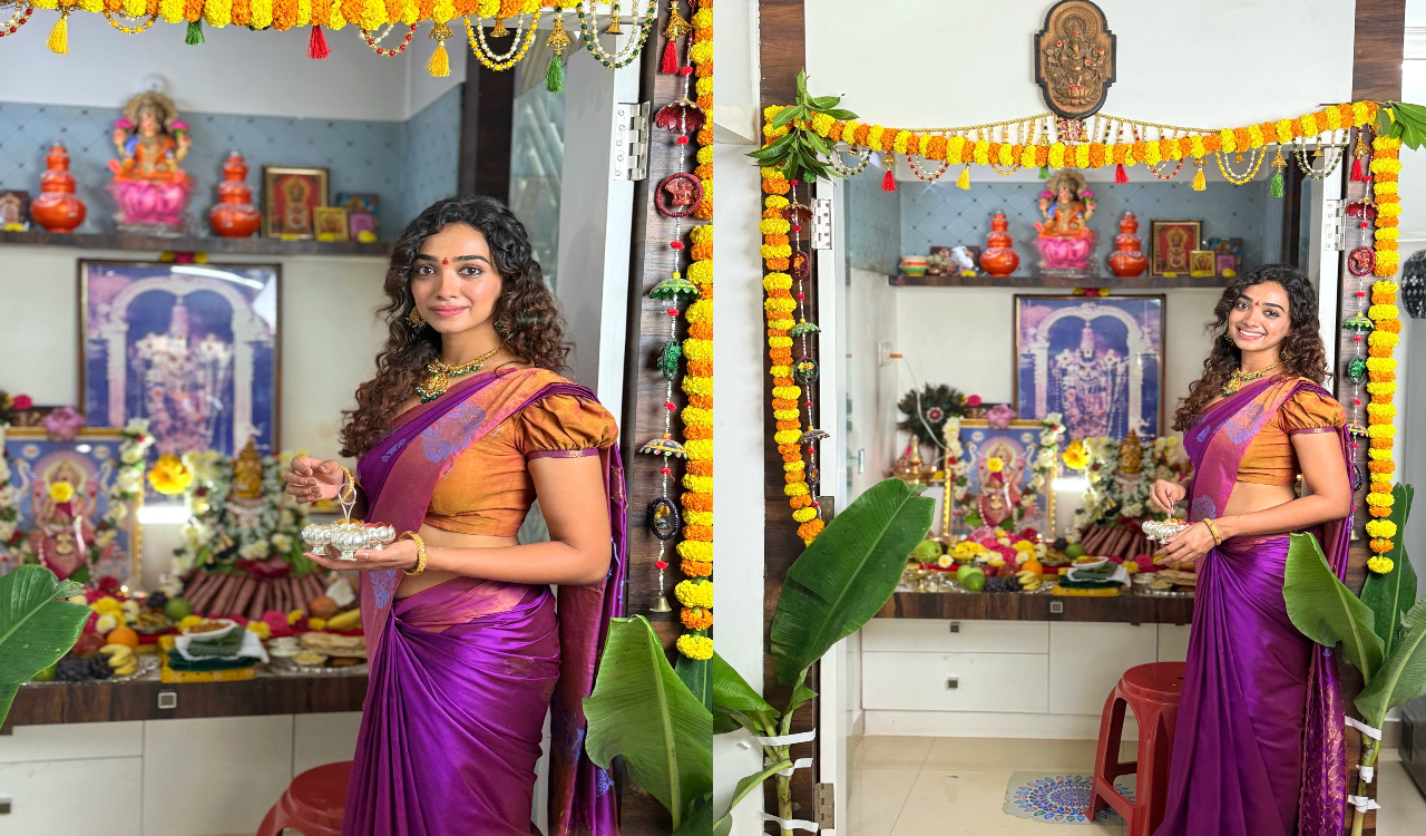 Saanve Megghana | నటి శాన్వీ మేఘన ఇంట్లో వరలక్ష్మీ వ్రతం వేడుక!.. ‘హారతి తీసుకోండంటూ’ పోస్ట్