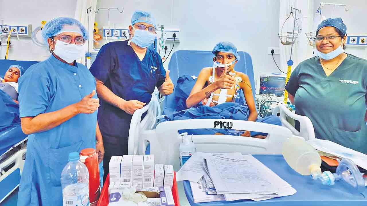 నిమ్స్‌లో అరుదైన శస్త్రచికిత్స