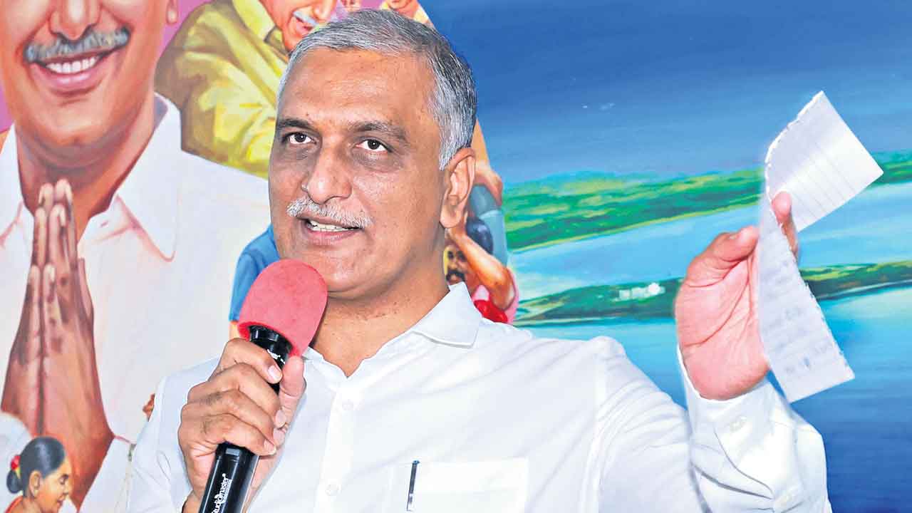 కేసీఆర్‌కు పేరొస్తదనే.. రేవంత్‌ నీళ్లిస్తలే : హరీశ్‌రావు