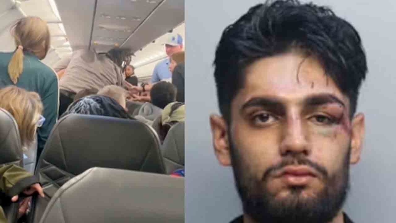 Indian-origin man attacks passenger | విమానంలో తోటి ప్రయాణికుడ్ని కొట్టిన   భారత సంతతి వ్యక్తి.. అరెస్ట్‌
