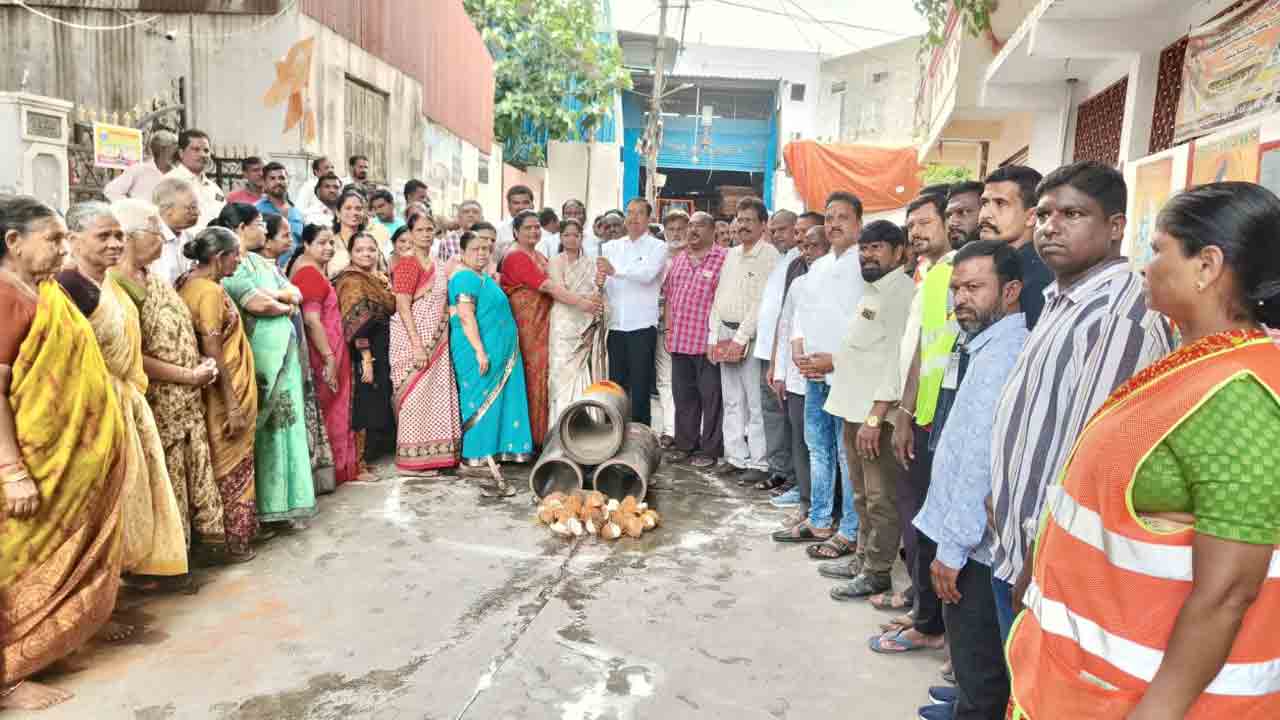 డ్రైనేజీ సమస్యకు శాశ్వత పరిష్కారం : ఎమ్మెల్యే కాలేరు