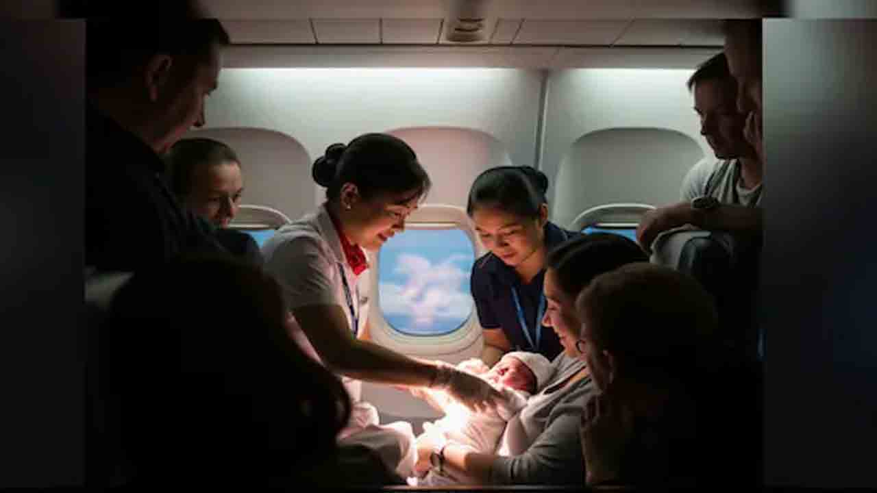 Mid-air Miracle | విమానం 35 వేల అడుగుల ఎత్తులో వెళ్తుండగా బిడ్డకు జన్మనిచ్చిన మహిళ