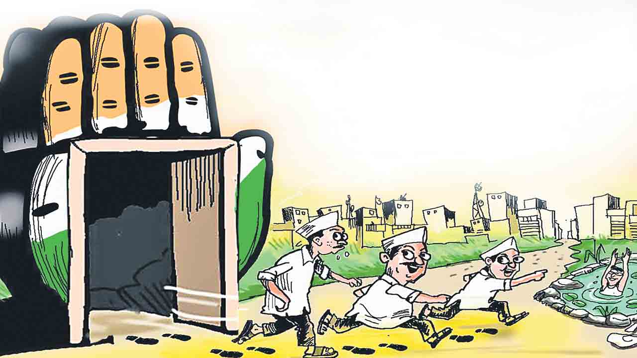 గుట్ట కాంగ్రెస్లో ముసలం