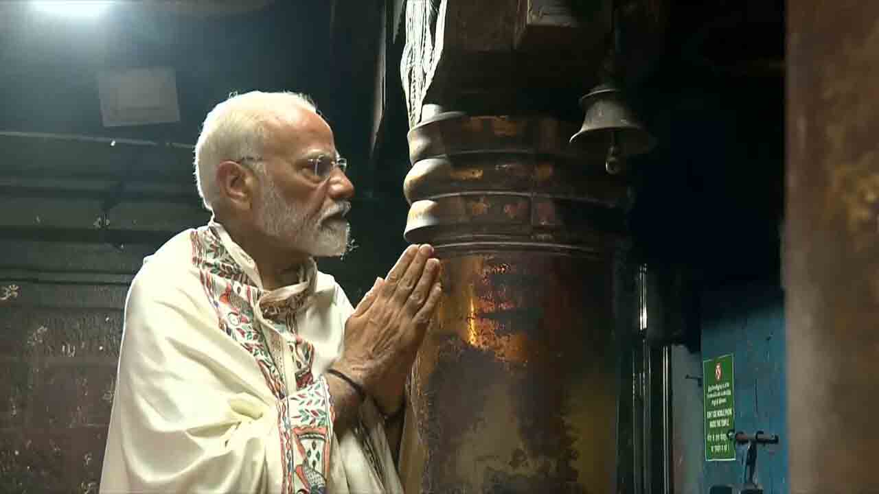 PM Modi | గంగైకొండ చోళపురం ఆలయాన్ని సందర్శించిన ప్రధాని మోదీ