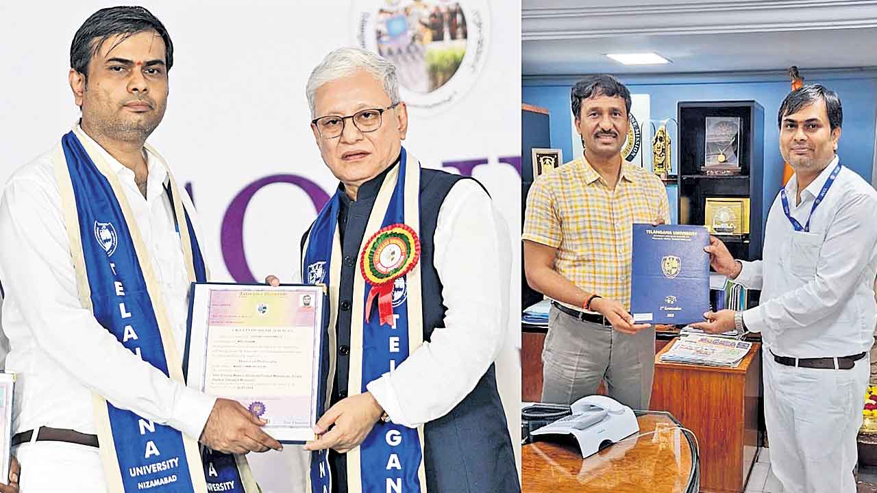 సింగరేణి పీఆర్వోకు జర్నలిజంలో డాక్టరేట్‌