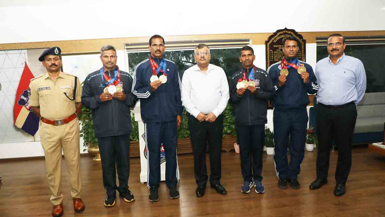 TG DGP | ప్రపంచ పోలీస్‌ అండ్‌ ఫైర్‌ గేమ్స్‌ విజేతలను అభినందించిన డీజీపీ