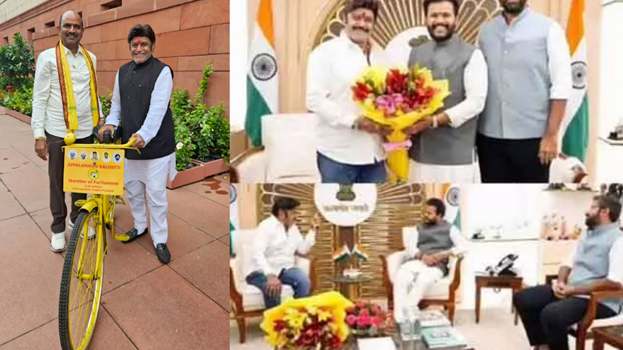 Bala Krishna | పార్లమెంట్ ఆవ‌ర‌ణ‌లో సైకిల్ ఎక్కి సంద‌డి చేసిన బాల‌య్య‌.. వీడియో వైర‌ల్