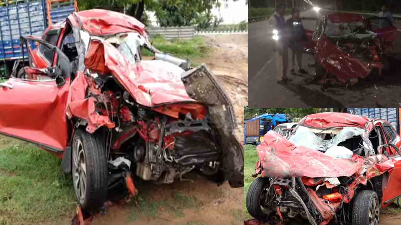 Road Accident | ఓఆర్ఆర్పై ఆగి ఉన్న లారీని ఢీకొట్టిన కారు.. నలుగురు దుర్మరణం