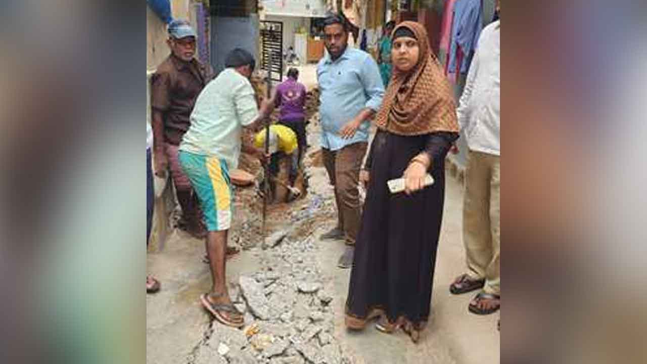 Allapur | అభివృద్ధి పనుల్లో నాణ్యత ప్రమాణాలు పాటించాలి : కార్పొరేటర్ సబిహ బేగం