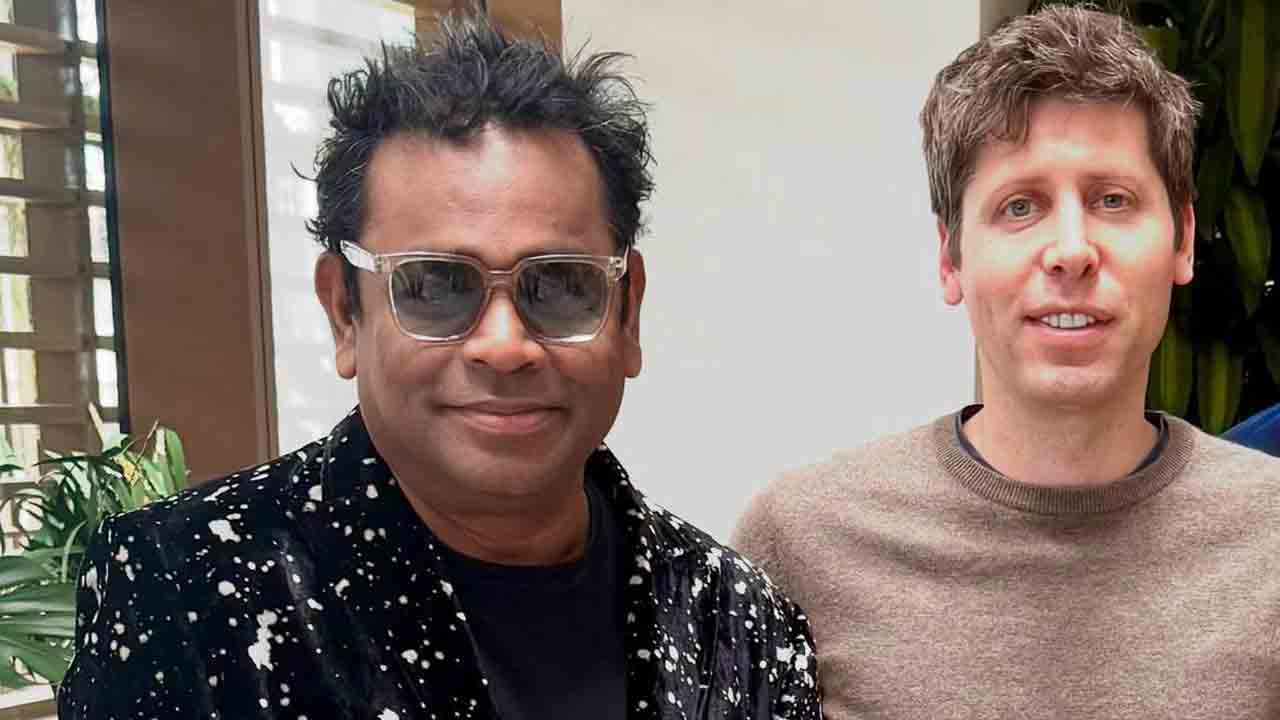 AR Rahman | ‘సీక్రెట్ మౌంటైన్ ప్రాజెక్ట్‌’ కోసం OpenAI సీఈఓని క‌లిసిన ఏ.ఆర్ రెహ‌మాన్