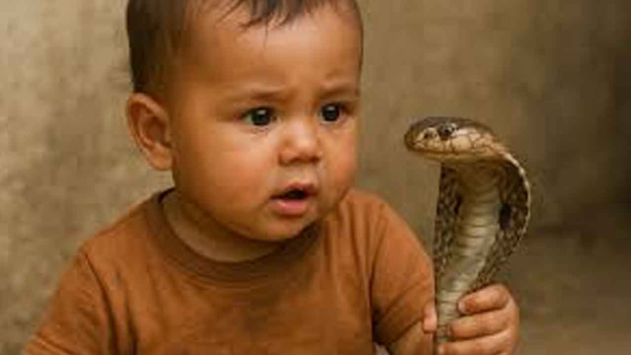 నాగుపామును కొరికిన చంటి పిల్లాడు.. పాము మృతి.. బాబు సేఫ్‌