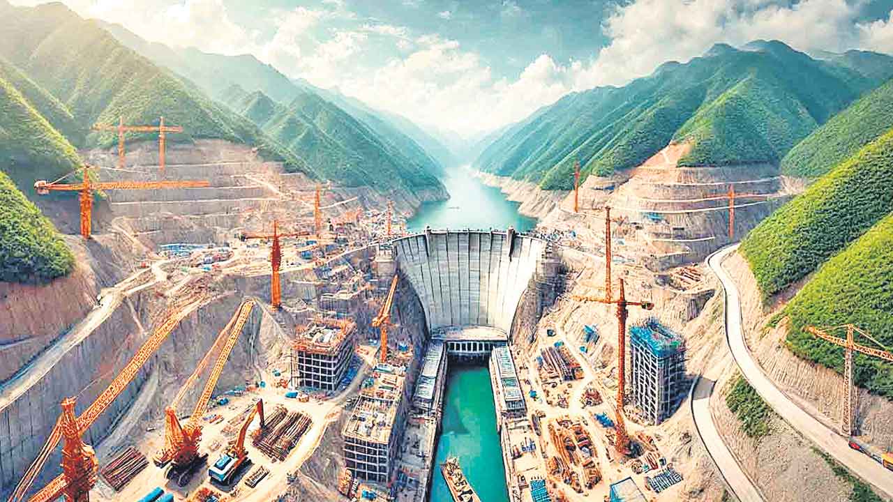 చైనా మెగా డ్యామ్‌ పనులు షురూ