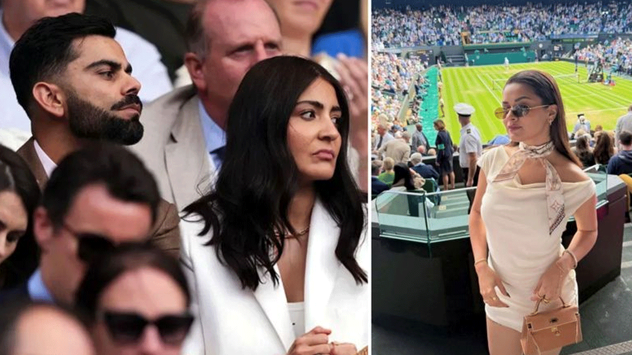 Kohli: అనుష్కాతో క‌లిసి వింబుల్డ‌న్ మ్యాచ్‌ను తిల‌కించిన కోహ్లీ.. ఆ కోర్టులోనే అవ్నీత్ కౌర్ !