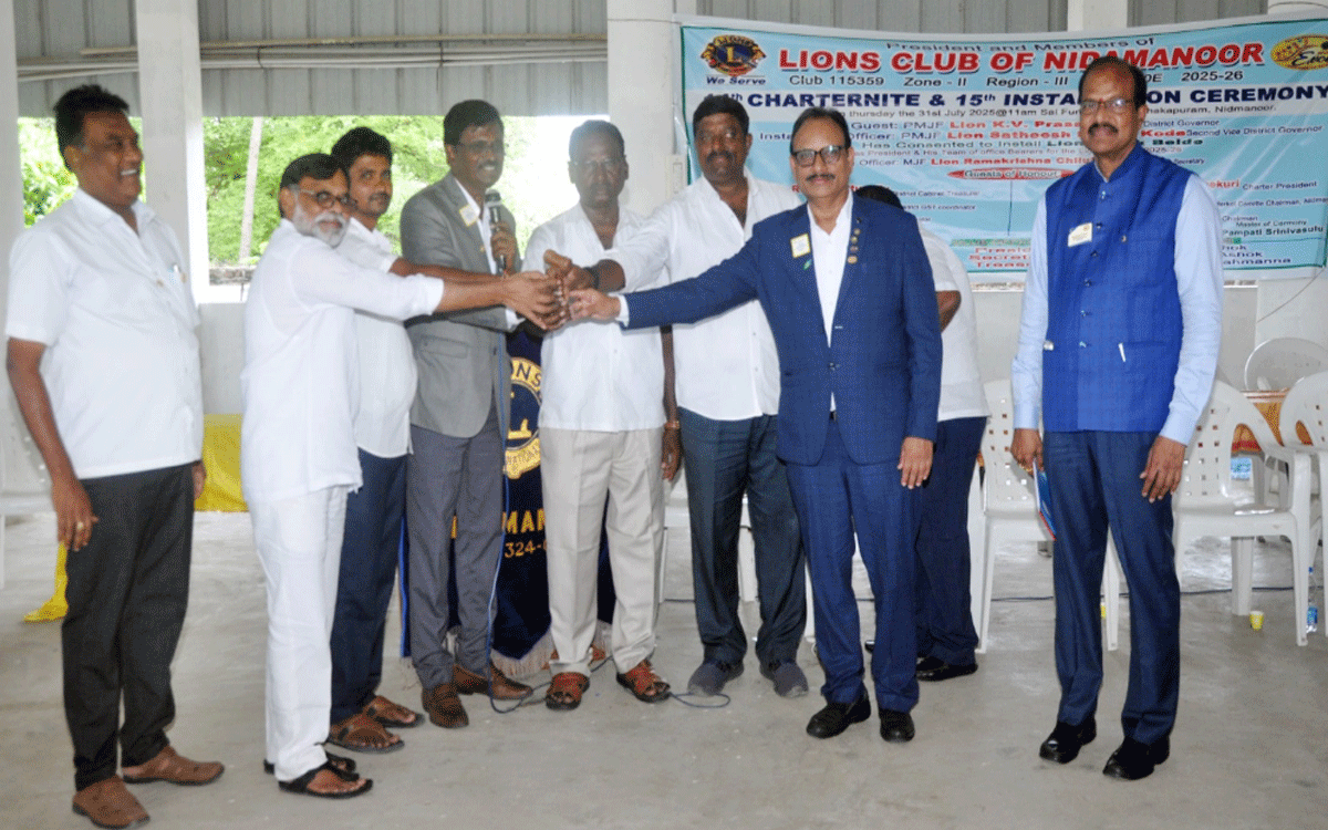 Nidamanoor : నిరుపేదలకు ఆపన్న హస్తం అందించాలి : కె.వి.ప్రసాద్