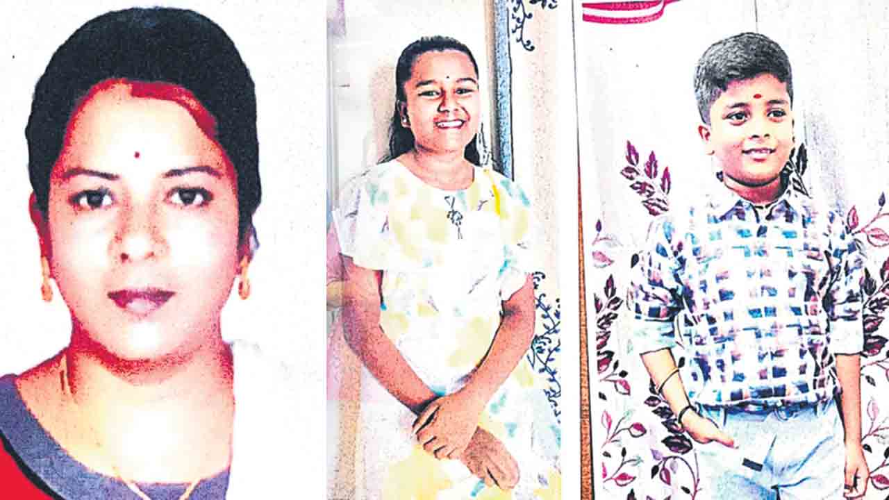 కుటుంబ కలహాలు.. ఇద్దరు పిల్లలతో సహా తల్లి అదృశ్యం