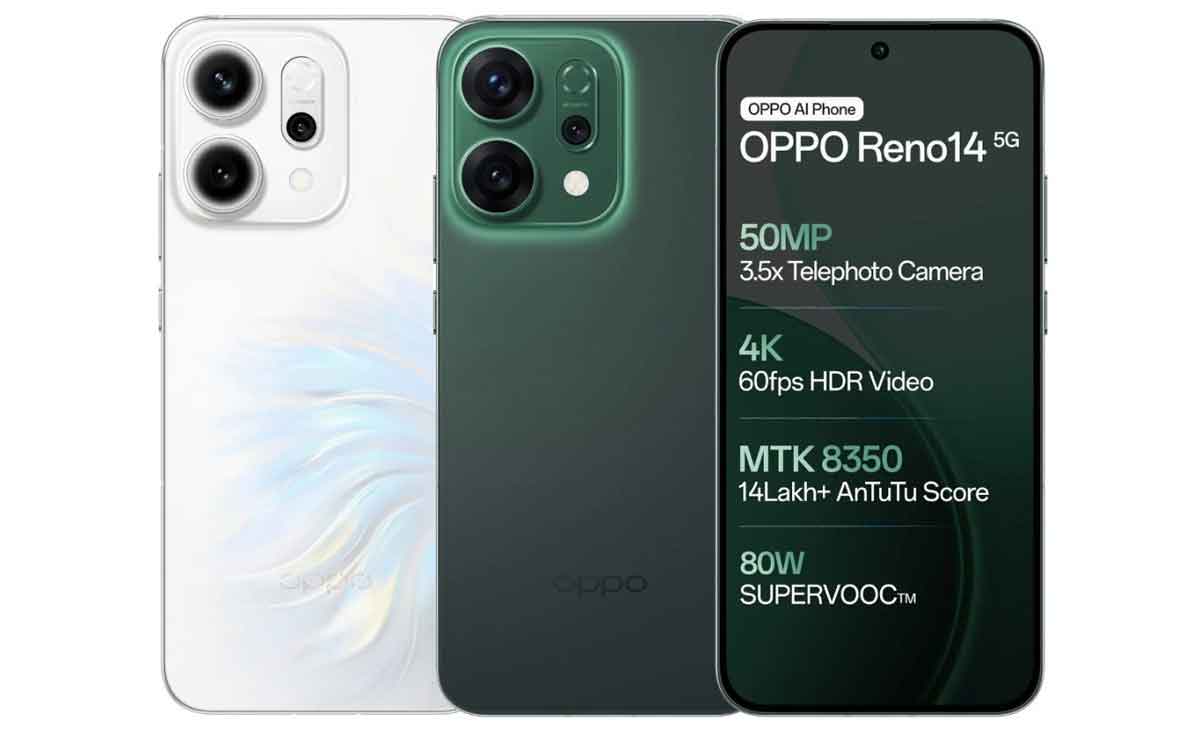 Oppo Reno 14 | అదిరిపోయే ఏఐ ఫీచ‌ర్లు, భారీ బ్యాట‌రీతో లాంచ్ అయిన ఒప్పో కొత్త స్మార్ట్ ఫోన్‌.. ధ‌ర ఎంతంటే..?