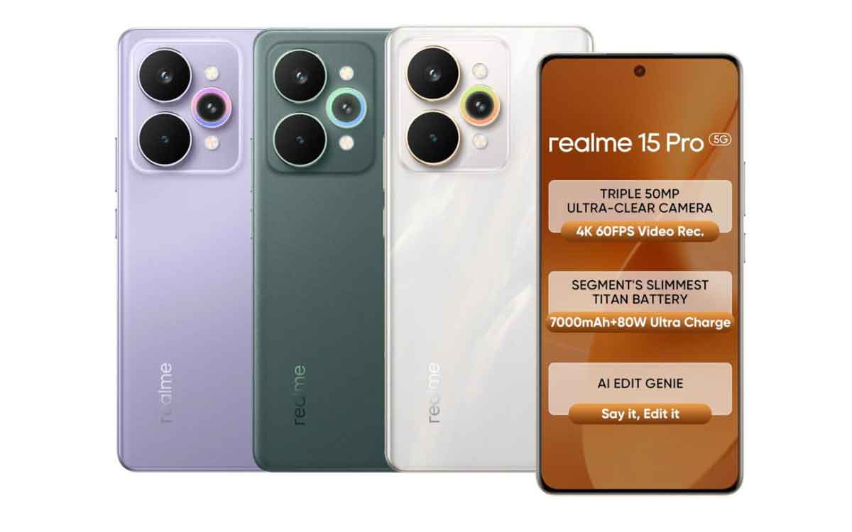 realme 15 5G  | భారీ బ్యాటరీ, అదిరిపోయే ఏఐ ఫీచ‌ర్ల‌తో లాంచ్ అయిన రియ‌ల్‌మి కొత్త స్మార్ట్ ఫోన్లు.. ధ‌ర‌లు ఎలా ఉన్నాయంటే..?