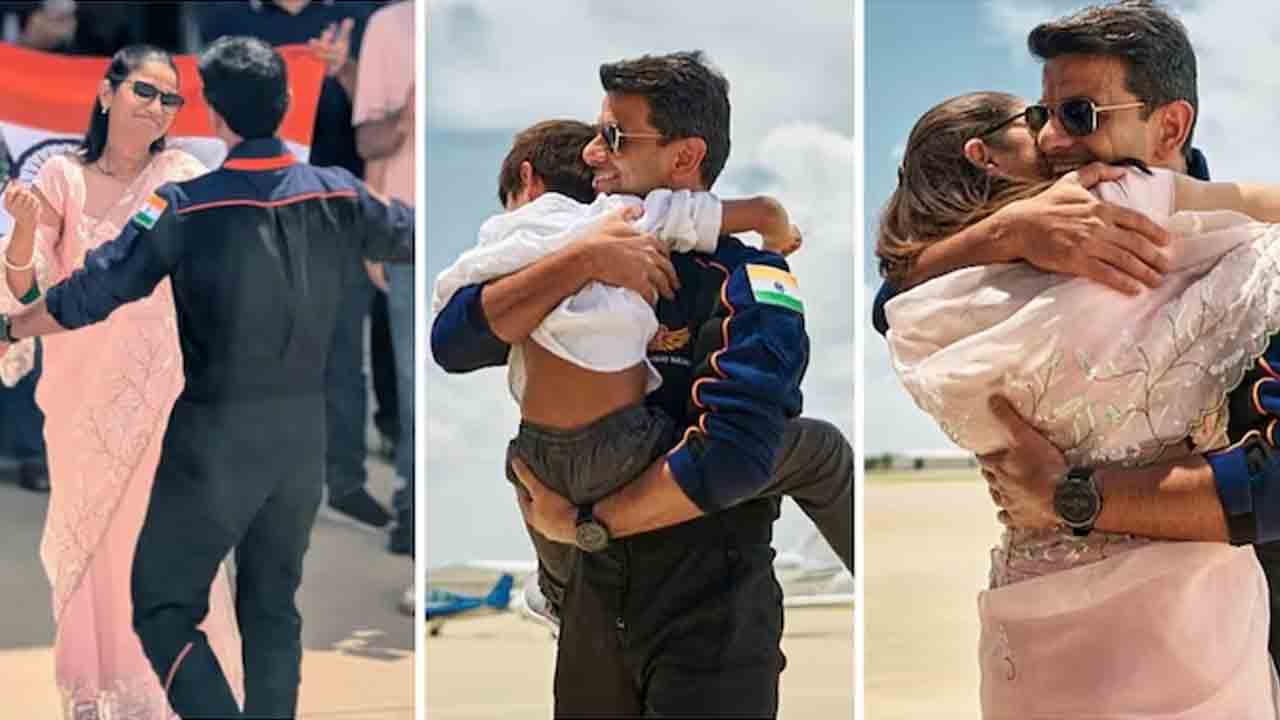 Shubhanshu Shukla | కుటుంబాన్ని కలిసిన శుభాన్షు శుక్లా.. ఫొటోలు వైరల్‌