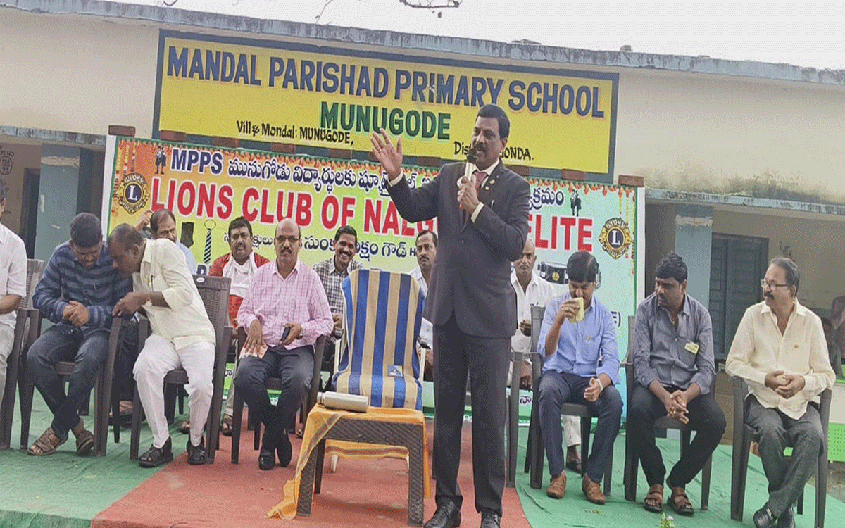 Munugode : మునుగోడు ఎంపీపీఎస్‌కు లయన్స్ క్లబ్ ఆఫ్ నల్లగొండ ఎలైట్ చేయూత‌