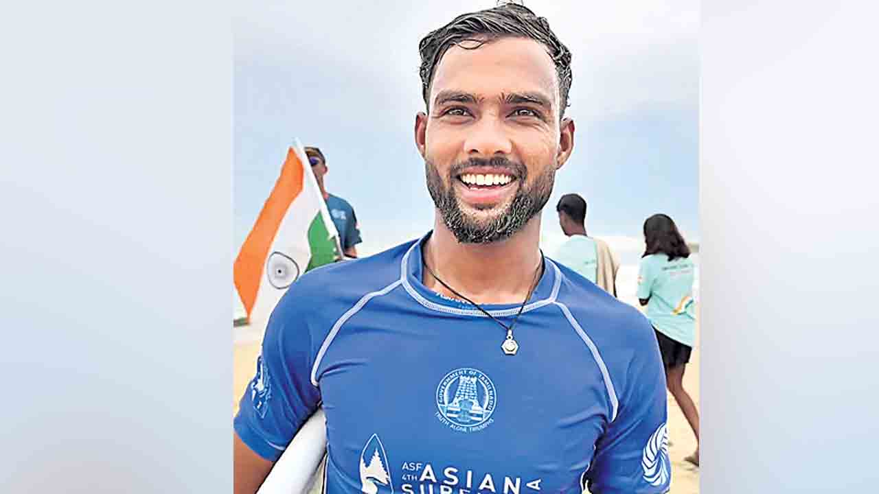 ఏషియన్‌ సర్ఫింగ్‌ ఫైనల్లో రమేశ్‌