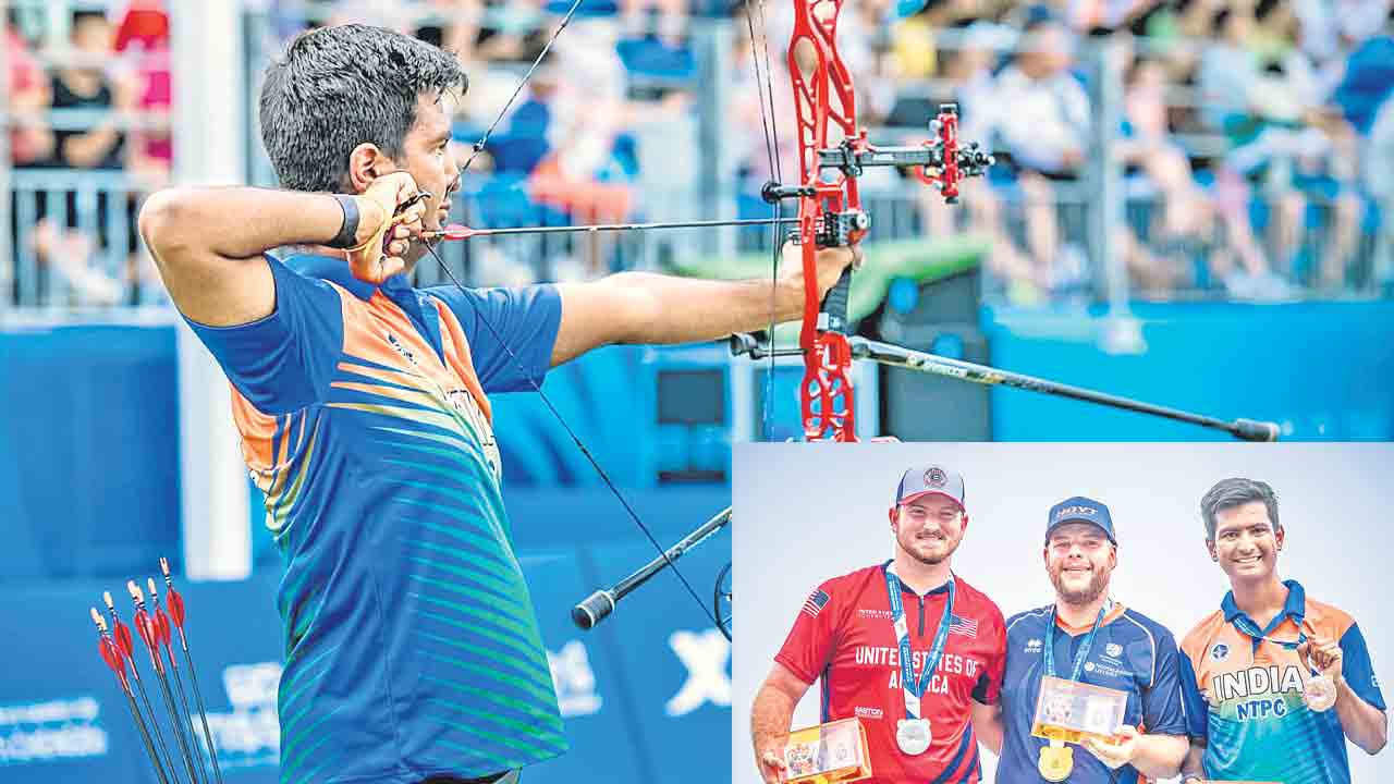 రిశబ్‌ కాంస్య గురి.. భారత కాంపౌండ్‌ ఆర్చర్లు విఫలం.. వరల్డ్‌ గేమ్స్‌