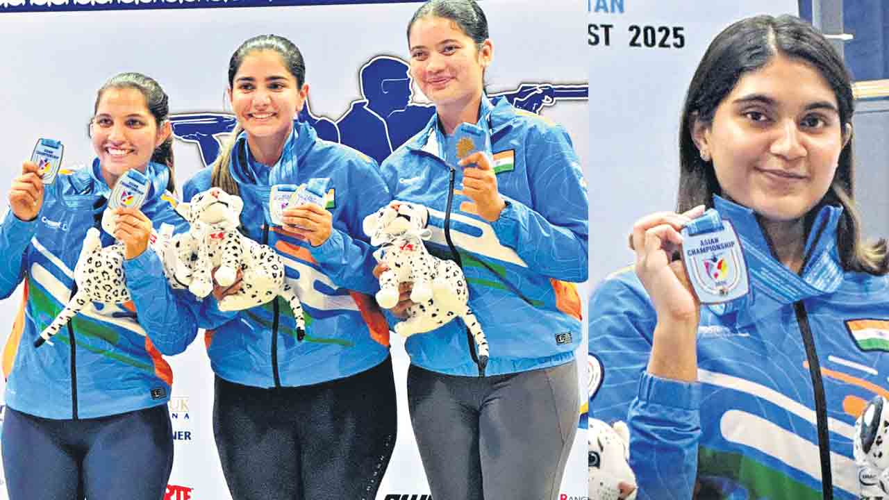 నీరూ పసిడి గురి.. అష్మితకు రజతం.. జూనియర్‌ క్యాటగిరీలో క్లీన్‌స్వీప్‌