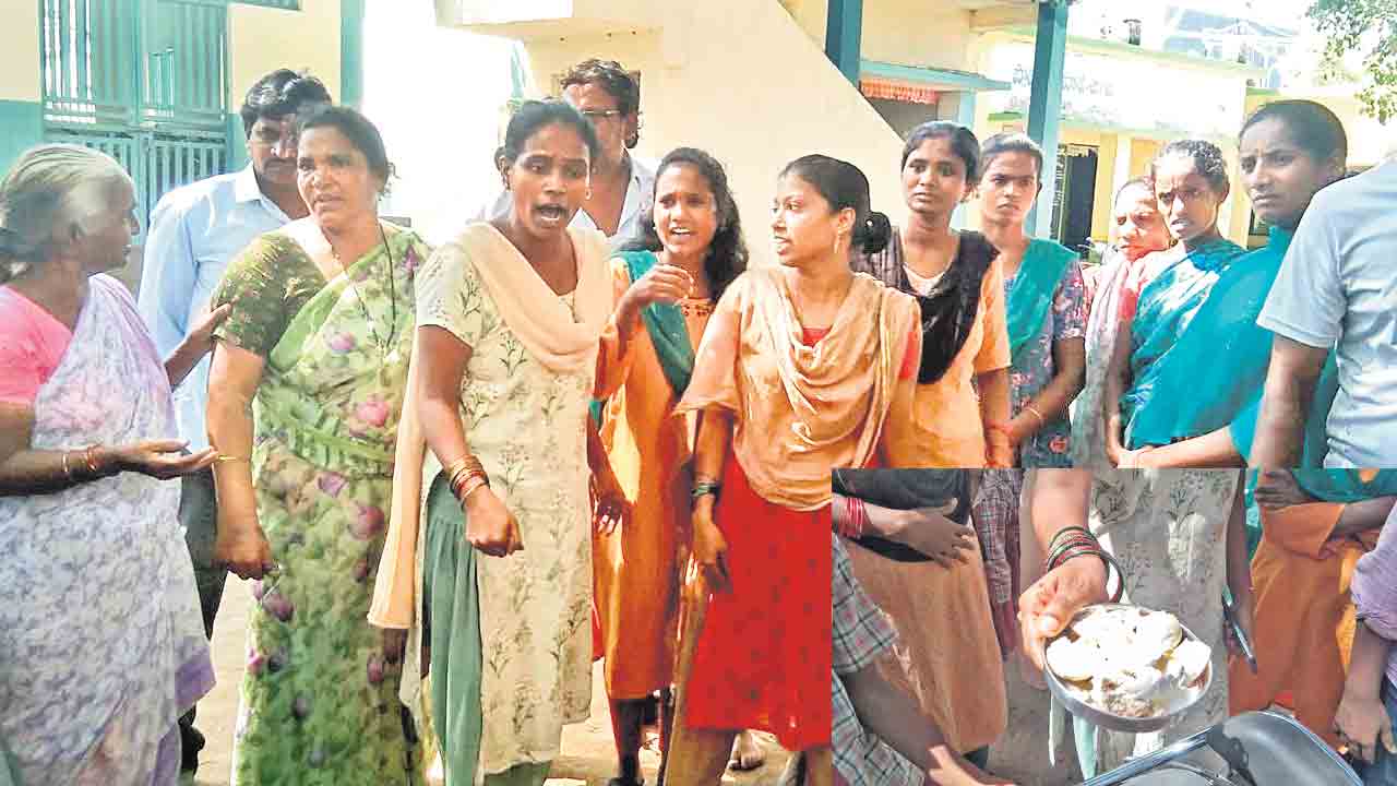 కుళ్లిపోయిన కోడిగుడ్లతో మధ్యాహ్న భోజనం