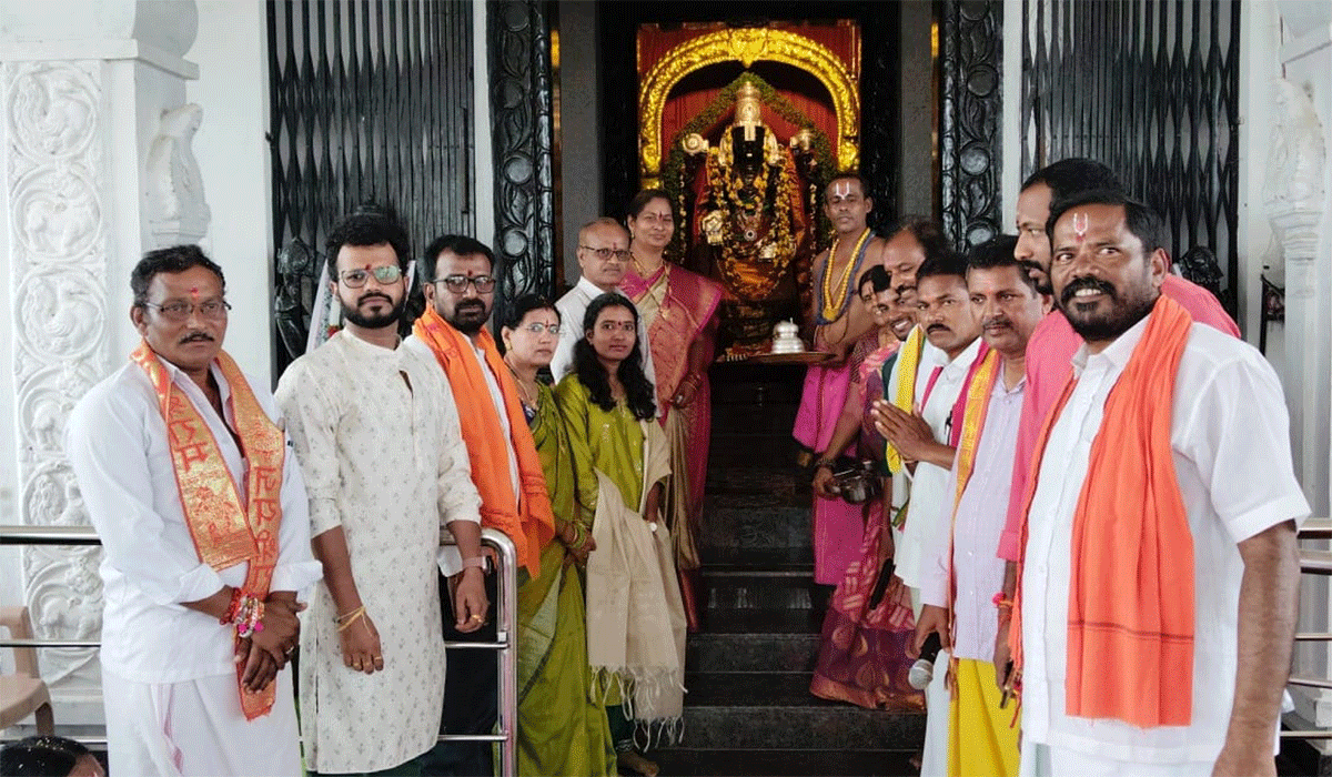 Donation | కొడిమ్యాలలో శ్రీ లక్ష్మీ వేంకటేశ్వర స్వామి ఆలయానికి విరాళం అందజేత