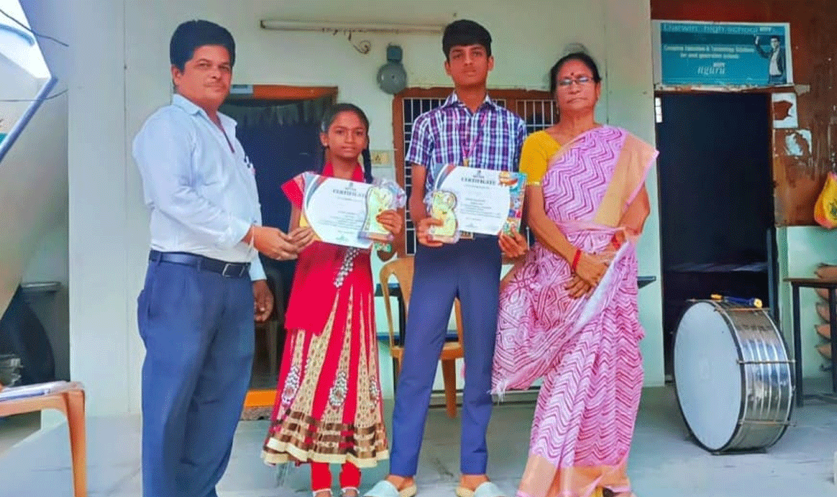 state level painting | చిత్రలేఖనంలో డార్విన్ హై స్కూల్ విద్యార్థులు రాష్ట్రస్థాయిలో ప్రతిభ