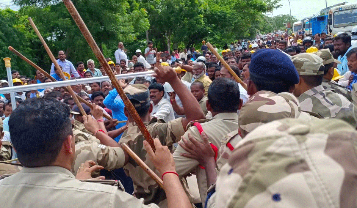 NTPC | ఎన్టీపీసీలో కార్మికుల పై లాఠీఛార్జ్ కి మూడేళ్లు.. లేబరేట్ లో జేఏసీ నాయకుల బ్లాక్ డే