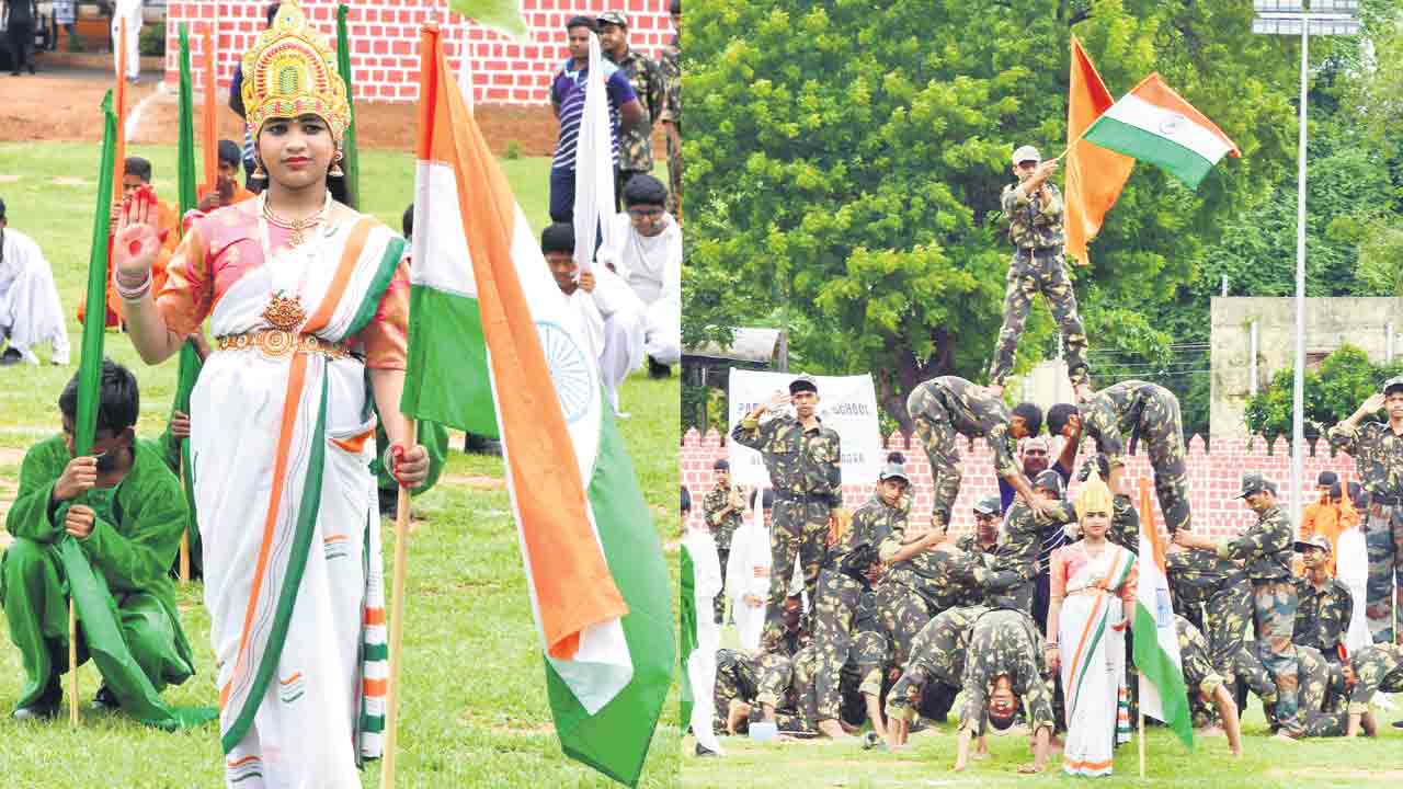 మువ్వన్నెల పండుగ.. జాతీయ జెండాలను ఆవిష్కరించిన ప్రముఖులు