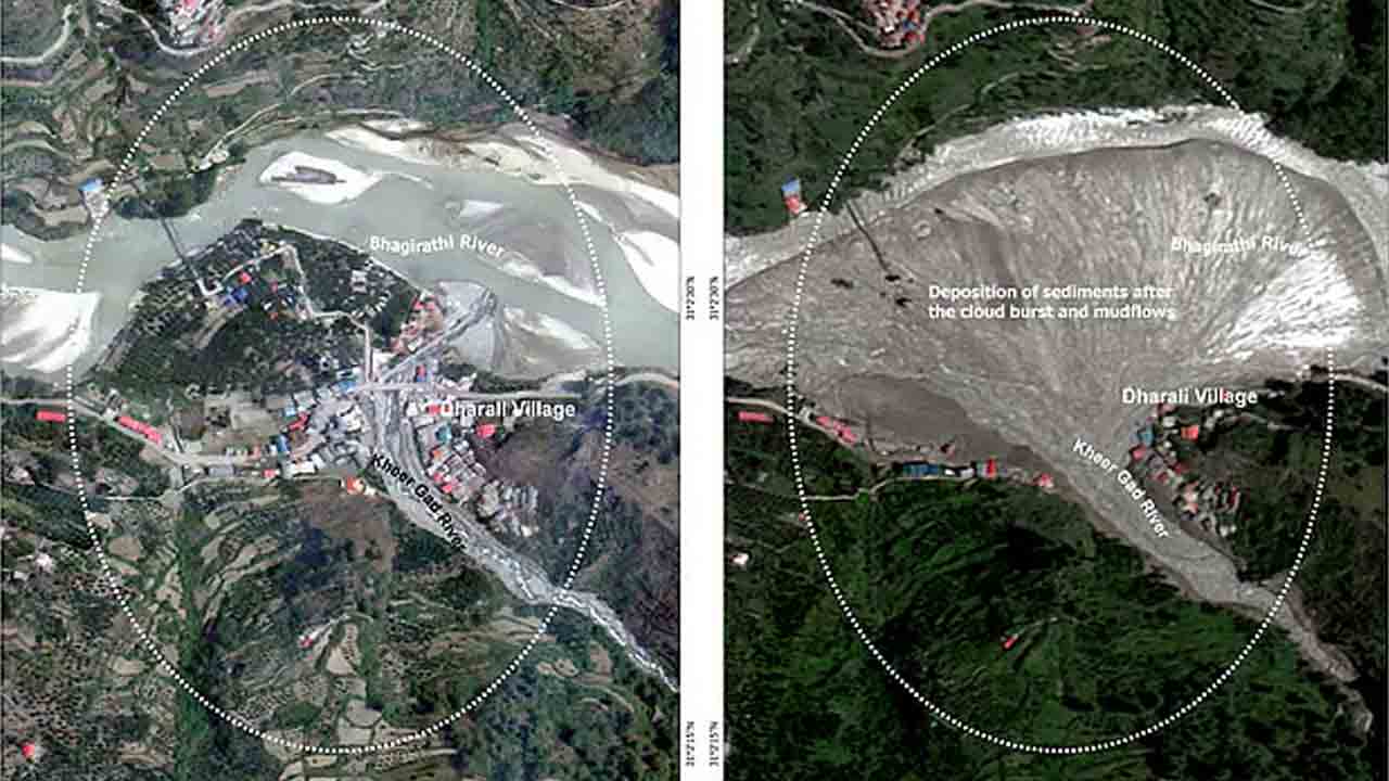 Cloudburst | ధరాలీ సహాయక చర్యల్లో ఇస్రో సహకారం.. రెస్క్యూ టీమ్స్‌కు శాటిలైట్‌ చిత్రాలు