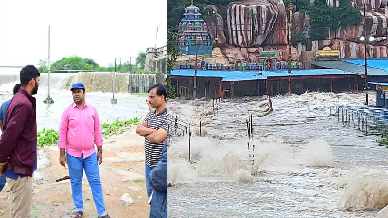 Edupayala Temple | జలదిగ్బంధంలోనే వన దుర్గామాత ఆలయం.. ఘనపూర్ ఆనకట్టను పరిశీలించిన కలెక్టర్ రాహుల్‌ రాజ్‌