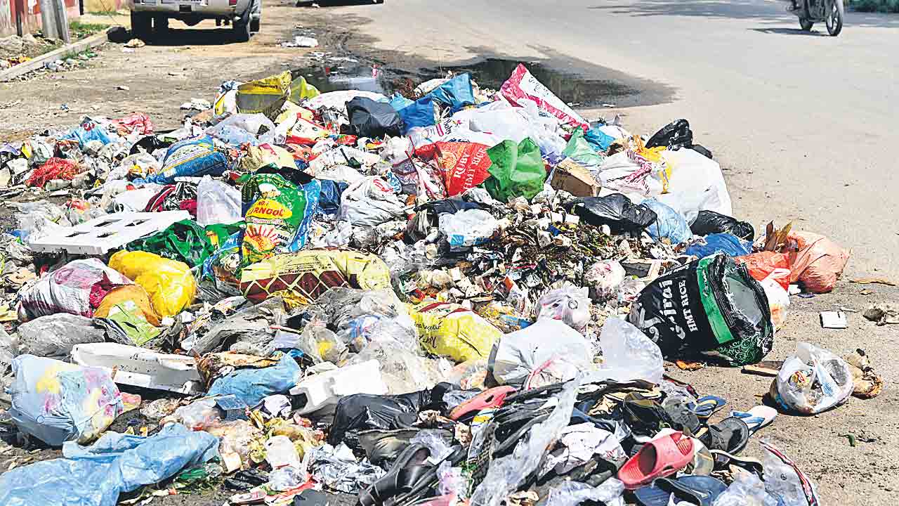 స్వచ్ఛత.. గాలికి! చెత్త.. రోడ్లపైకి!