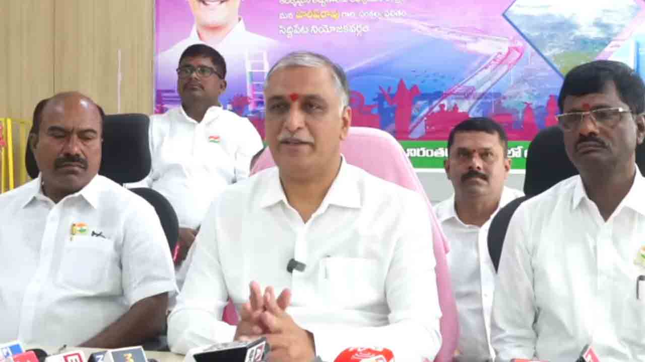 Harish Rao | నీళ్ల విలువ రైతులకు తెలుస్తుంది.. కానీ రేవంత్ రెడ్డికి, ఉత్తమ్‌కుమార్‌ రెడ్డికి తెలియదు : హరీశ్‌ రావు