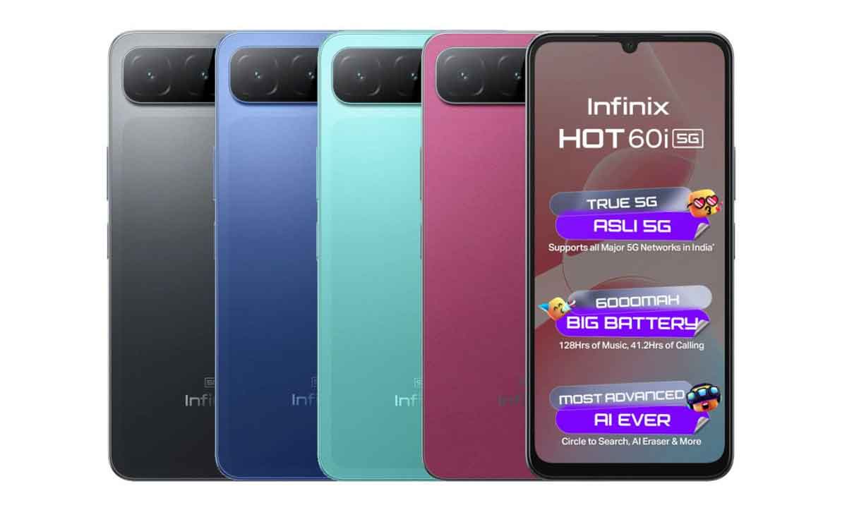 Infinix Hot 60i 5G | త‌క్కువ ధ‌ర‌లోనే ఆక‌ట్టుకునే ఏఐ ఫీచ‌ర్ల‌తో లాంచ్ అయిన ఇన్ఫినిక్స్ కొత్త స్మార్ట్ ఫోన్‌..!