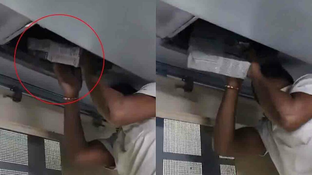 Liquor Bottles Found Hidden