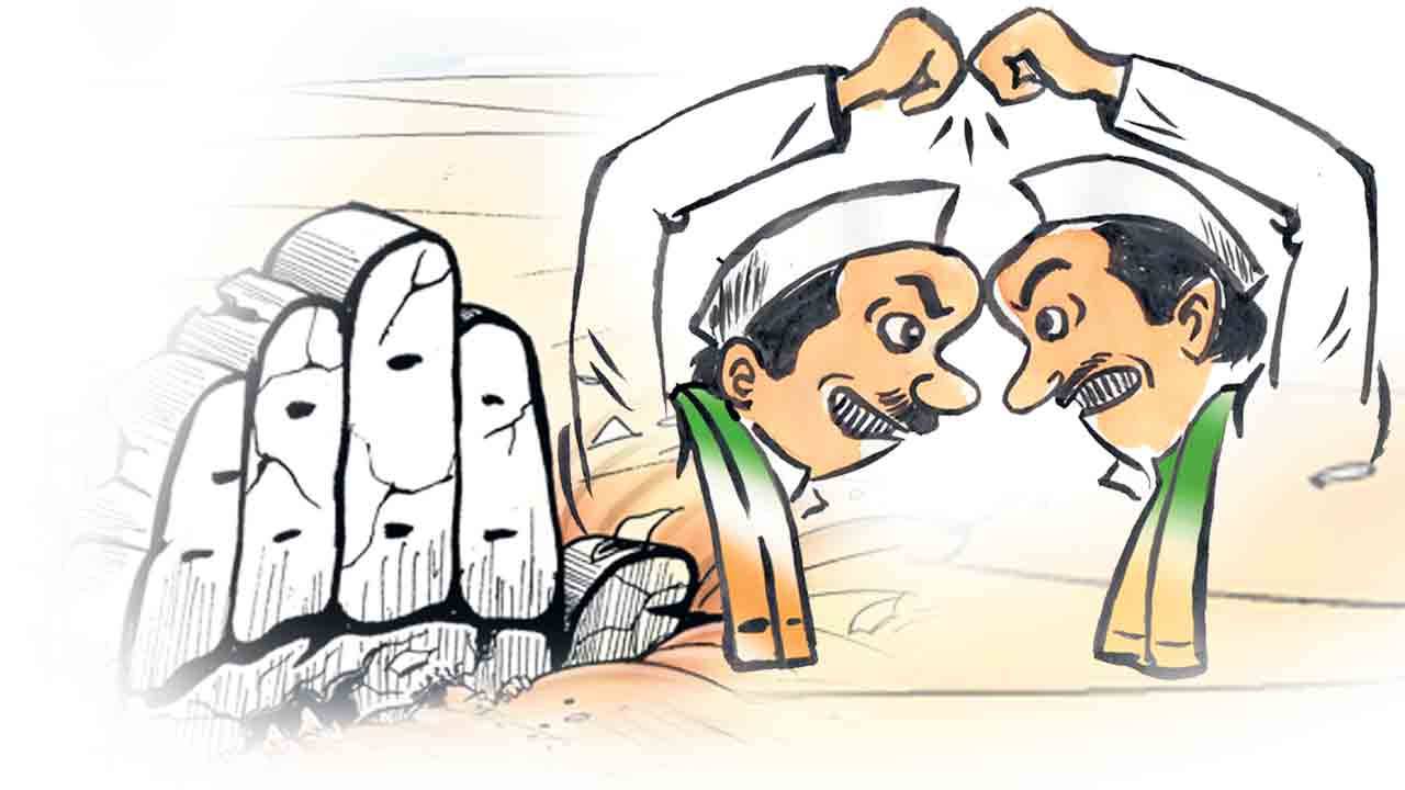 భీమ్‌గల్‌ కాంగ్రెస్‌లో ‘పేకాట పంచాయితీ’