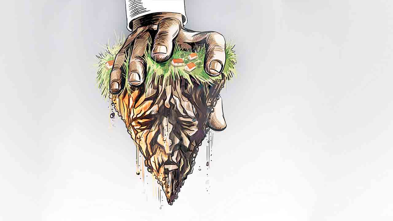 భూదాన్‌ భూముల్లో రియల్టర్ల ఇష్టారాజ్యం!