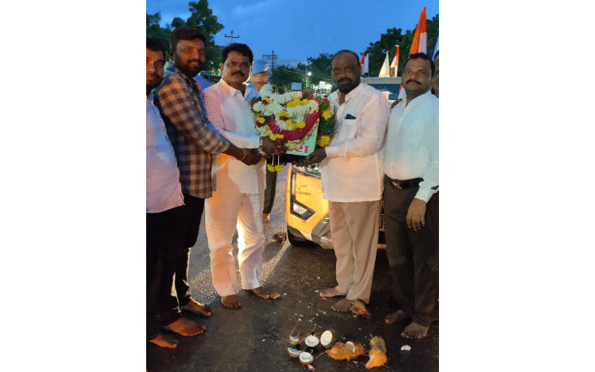 Nalgonda : న‌ల్ల‌గొండ‌లోకి “రేజాంగ్ల రజ్ కలశ యాత్ర” ప్ర‌వేశం