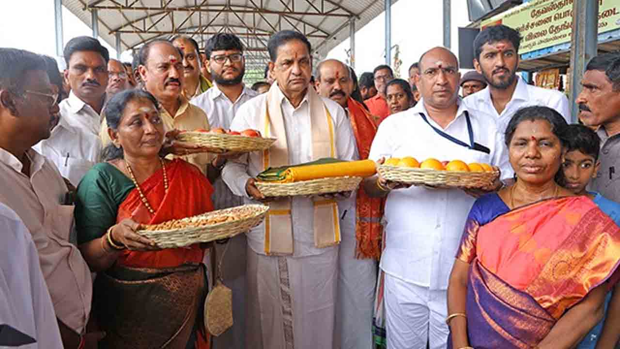 TTD | తిరుత్తణి సుబ్రహ్మణ్యస్వామికి టీటీడీ తరఫున శ్రీవారి సారె సమర్పణ