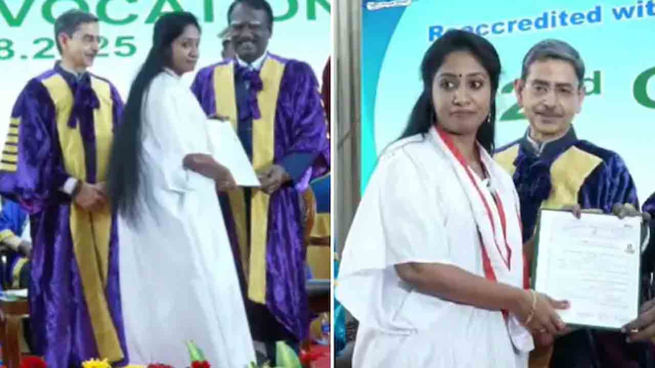 Watch: స్నాతకోత్సవంలో తమిళనాడు గవర్నర్‌కు షాక్‌ ఇచ్చిన విద్యార్థిని.. ఆమె ఏం   చేసిందంటే?