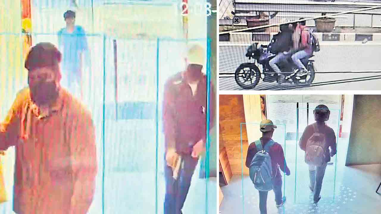 నడిరోడ్డుపై పట్టపగలే తుపాకులు చూపి దోపిడీ