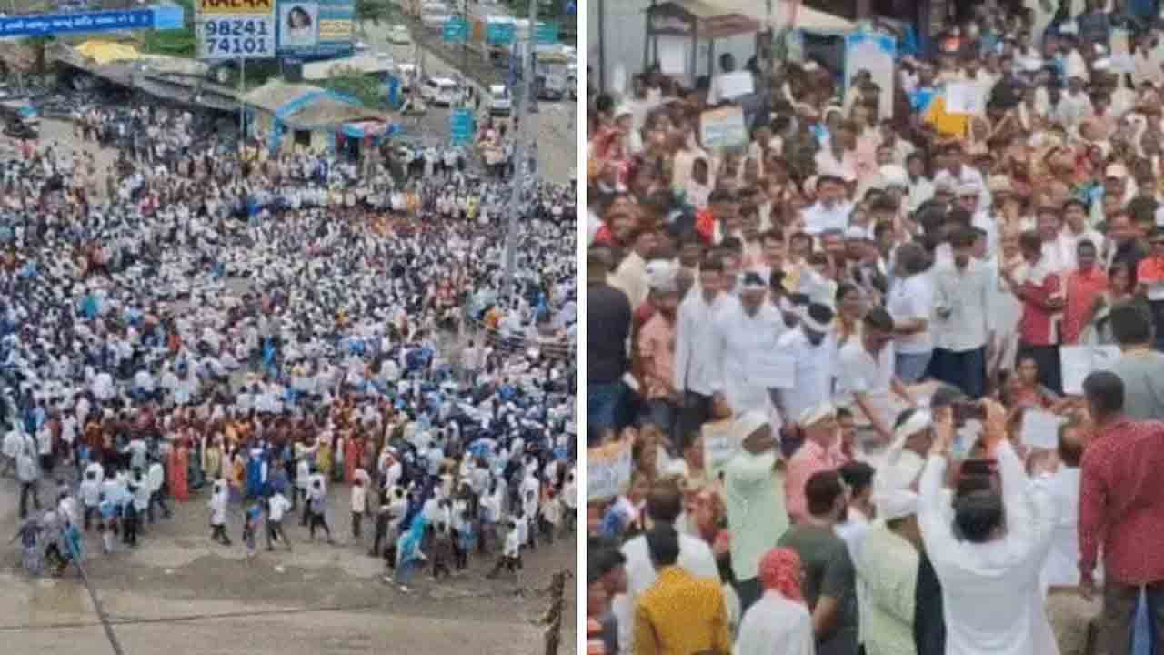 Gujarat Tribals Protest | పార్-తాపి నర్మదా ప్రాజెక్టుకు వ్యతిరేకంగా.. గుజరాత్‌లో   గిరిజనులు భారీ నిరసన