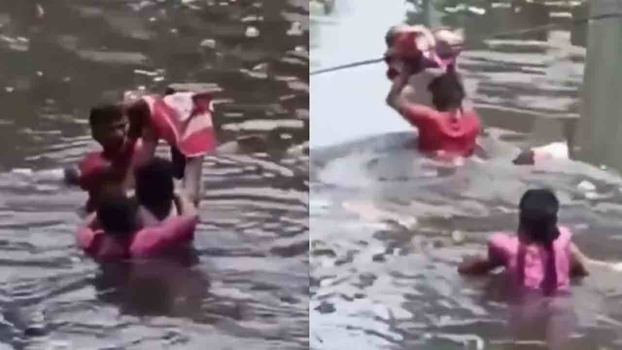 Viral Video | జలదిగ్బంధంలో ప్రయాగ్‌రాజ్‌.. బాహుబలి సీన్‌ రిపీట్‌.. వైరల్‌ వీడియో