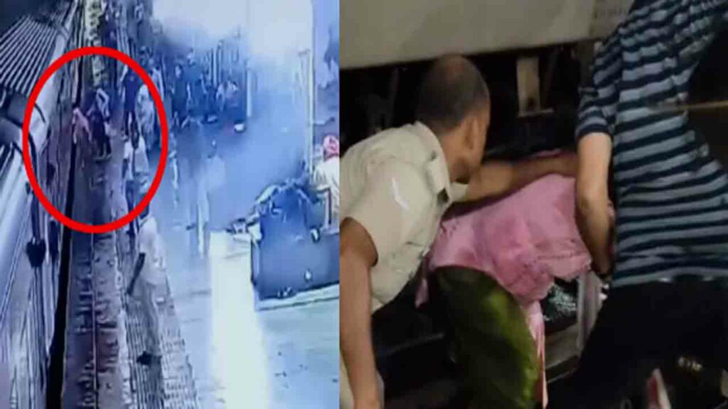 Woman Falls On Railway Trac