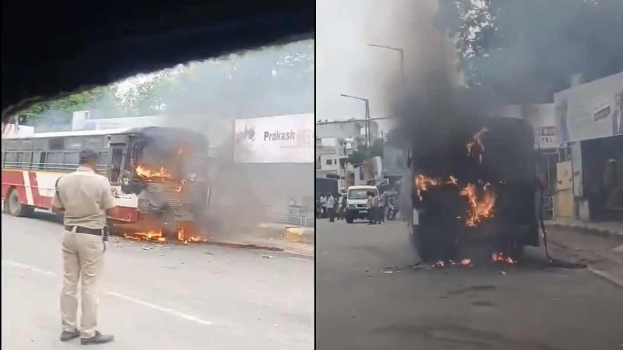 Hyderabad | ఆర్టీసీ బస్సులో చెలరేగిన మంటలు.. మెహిదీపట్నంలో ప్రమాదం