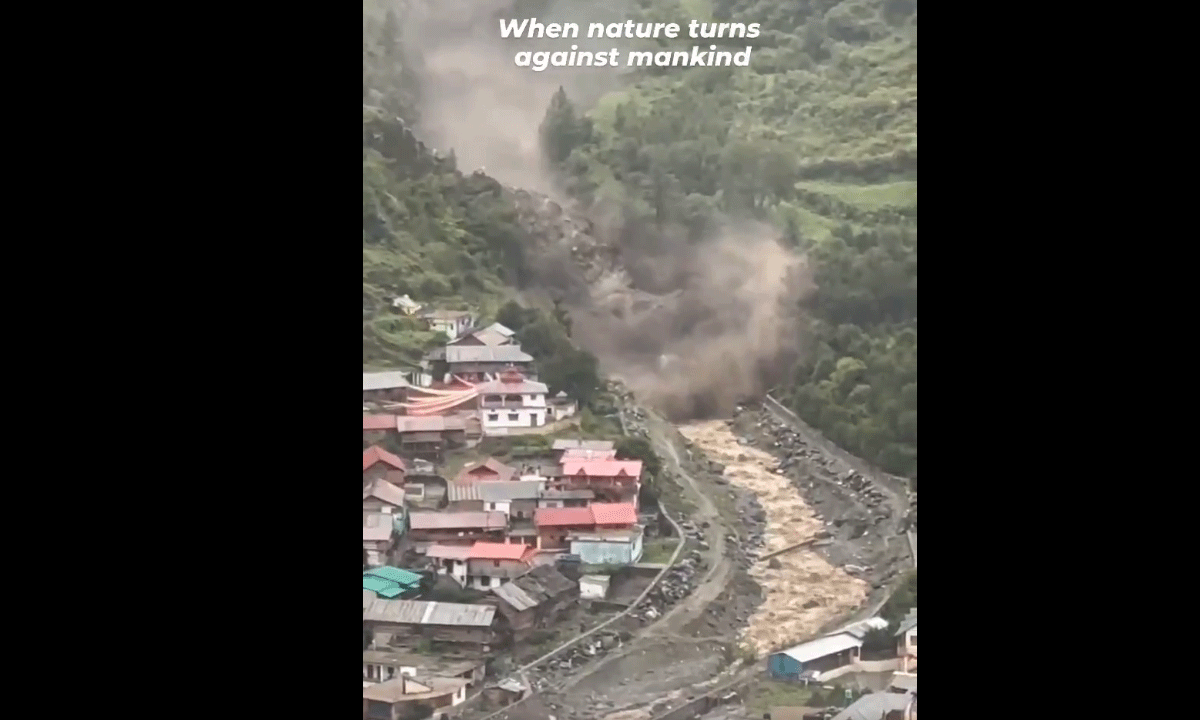 Dharali Village: మ‌ట్టిదిబ్బ‌లా ధారాలీ గ్రామం.. డ్రోన్ వీడియో రిలీజ్‌