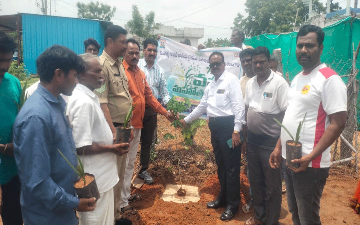 Kattangur : ఈత చెట్ల పెంపకంతో గీత కార్మికులకు ఉపాధి : ఎక్సైజ్ సీఐ మల్లయ్య