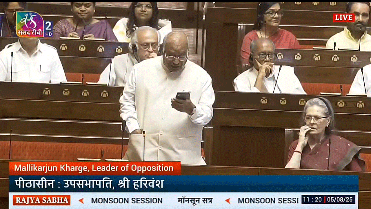 CISF: స‌భ‌లో సీఐఎస్ఎఫ్ సిబ్బందిని వినియోగిస్తున్నారు.. రాజ్య‌స‌భ‌లో ఖ‌ర్గే ఆరోప‌ణ